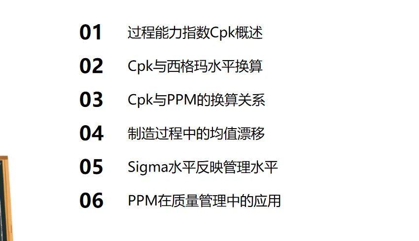 质量指标换算关系:Cpk、Sigma 和 PPM 专业换算解析
